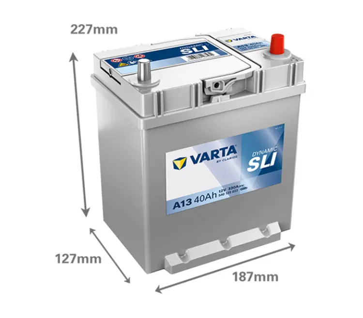 Varta Dynamic 40Ah, 12V, A13, JIS, R+ - Image 2