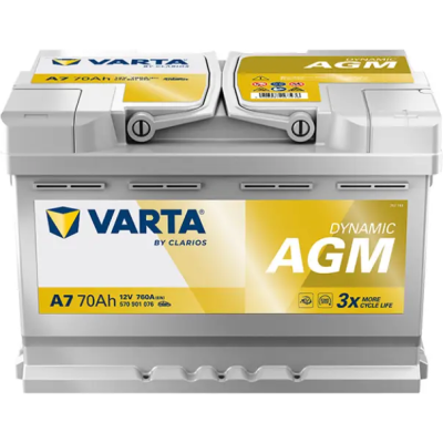 Varta Dynamic AGM 70Ah, 12V, A7
