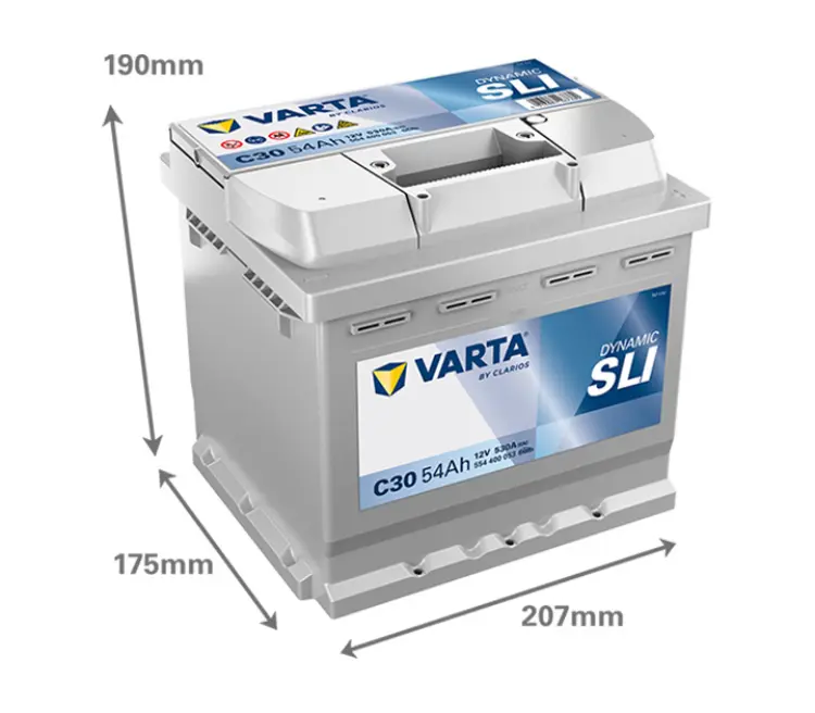 Varta Dynamic SLI 54Ah, 12V, C30 - Image 2