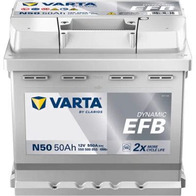 Varta Dynamic EFB 50Ah, 12V, N50