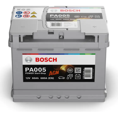 Bosch Power AGM 60Ah, 12V, PA005
