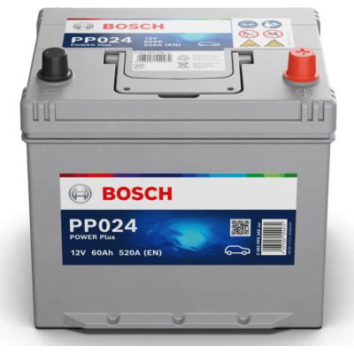 Bosch Power PLUS 60Ah, 12V, PP024, JIS, R+