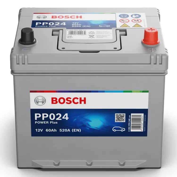 Bosch Power PLUS 60Ah, 12V, PP024, JIS, R+