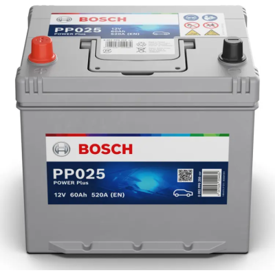 Bosch Power PLUS 60Ah, 12V, PP025, JIS, L+