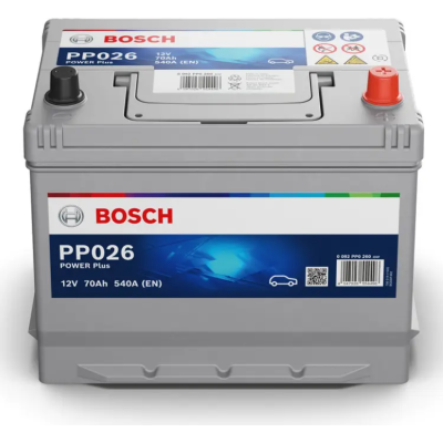 Bosch Power PLUS 70Ah, 12V, PP026, JIS, R+